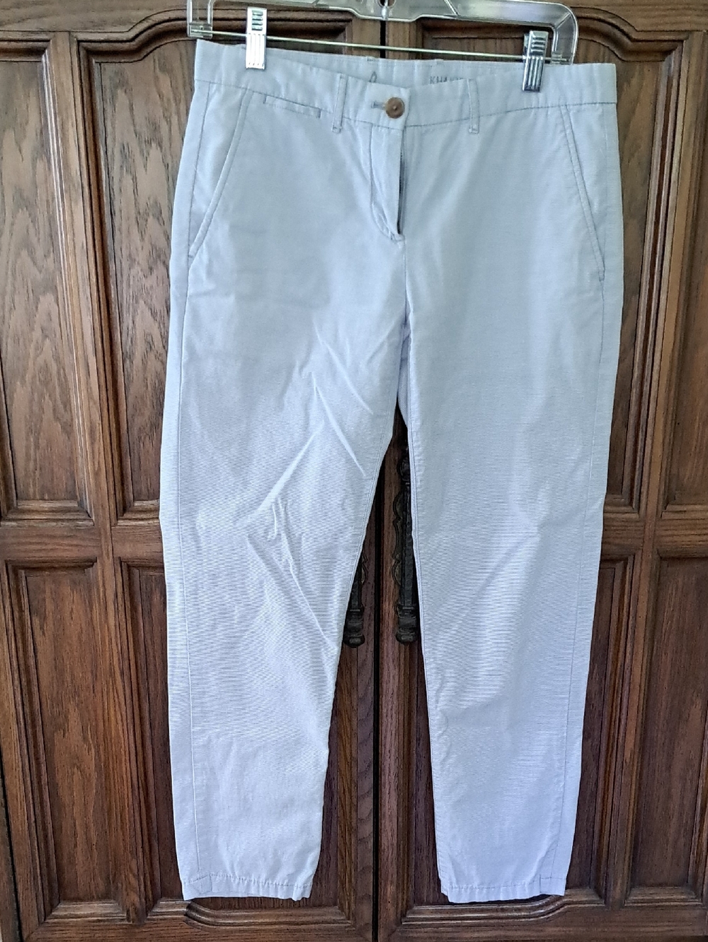 GAP Light Gray Striped Waistband Chinos
